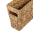 thumbnail image 6 of (3 pack) Honey-Can-Do Water Hyacinth Wicker Magazine Storage Basket with Cut-out Handles, Natural, 6 of 9