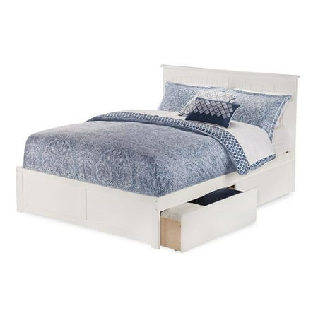 Atlantic Furniture AE663139 Urban Bed Drawers Twin Full - Grey