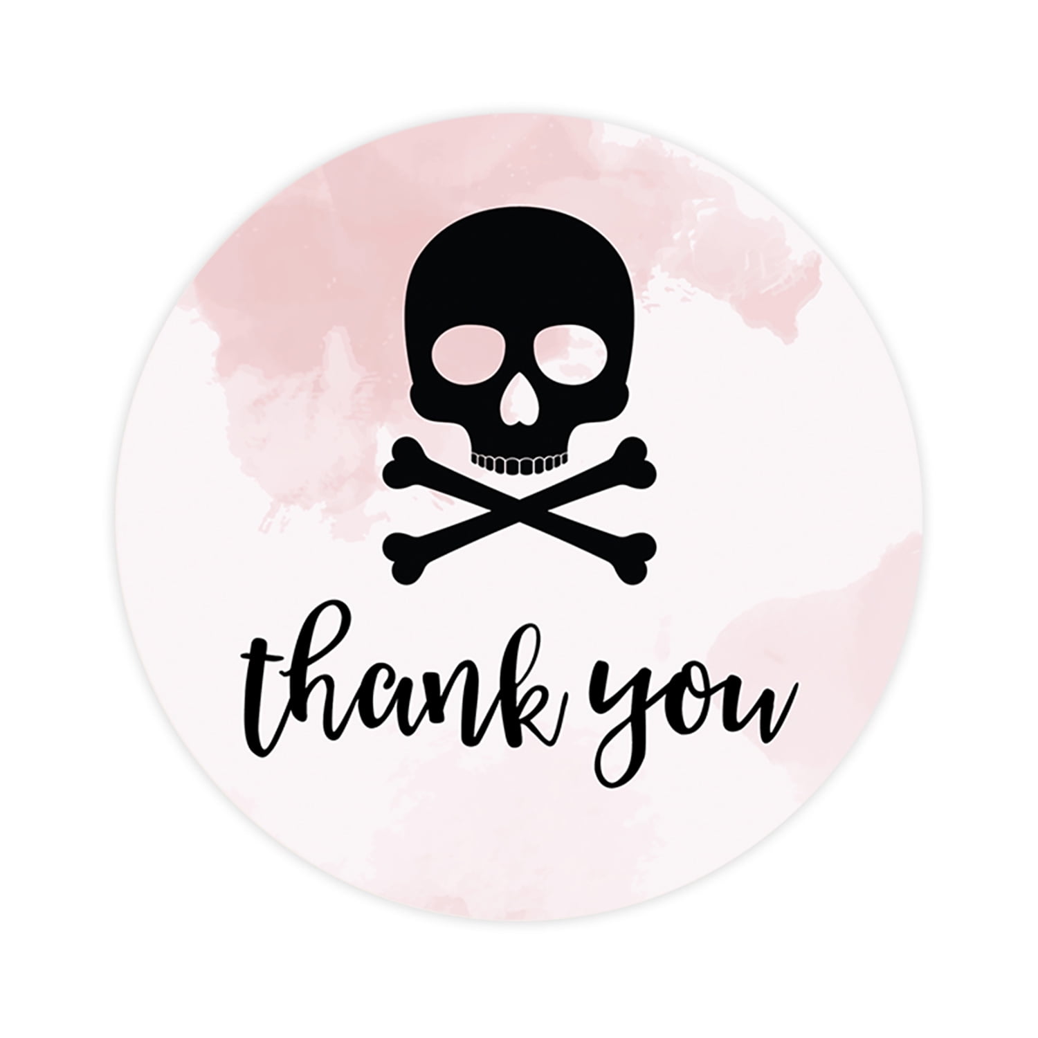 Andaz Press Halloween Thank You Stickers 2 Inch Round 120 Bulk Pk Skull Labels For Halloween Party Favors