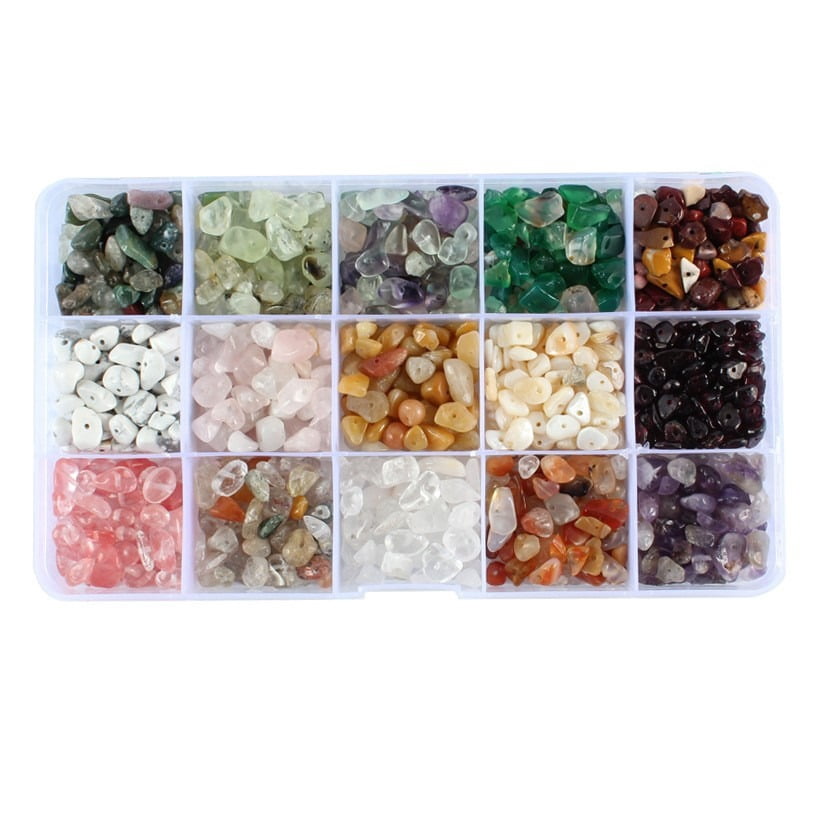 1128Pcs Natural Crushed Stone Set Irregular Natural Crushed Stone Beads for DIY Handmade Jewelry Accessories
