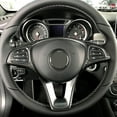 thumbnail image 5 of DYNWAVECA Car Steering Wheel Cover for CLA CLS GLA GLK Easy to Attach Durable Interior Accessory - Carbon Fiber Pattern, 5 of 5