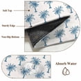 thumbnail image 2 of Blue Palm Trees Area Rug 5x7 Washable Rug Non Slip Summer Botanical Tropical Plants Large Area Rug Soft Stainresistant Indoor Floor Carpet for Living Room Bedroom Home Office Dining Room Nursery, 2 of 8