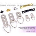 thumbnail image 5 of 7 Modelos 415PCS Kit de Soporte para Cuadros Clips para Marco de Acero Inoxidable Ganchos para Colgar Cuadros Gancho para Espejo Colgante Colgador para Cuadros de Pared Surtido, 5 of 5