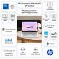 thumbnail image 2 of HP Chromebook x360 Plus 14 inch Laptop PC 2K IPS Chrome OS Intel Core 3 N355 8GB 256GB UFS Glacier Silver, 2 of 22