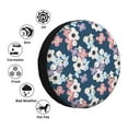 thumbnail image 4 of Wukai Flowers Print Spare Tire Cover for RV Trailer,Waterproof PVC Faux Leather Wheel Cover Fit for Truck,Trailer,RV,SUV,Camper and Most Vehicle-17 inch, 4 of 6