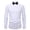 White, variant on TANSILING Men's Tuxedo Dress Shirt French Cuff Pleated Front Formal Fit with Bow Tie