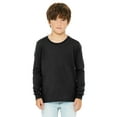 thumbnail image 2 of Daxton Youth Size Long Sleeve Tee Basic Tshirt Tops, 2Pk Black Royal T Shirt, Size Large, 2 of 5