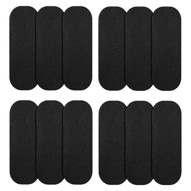 12PCS Ceiling Fan Filter Activated Coconut Shells Carbon Air Filters Self-Adhesive Ceiling Fan Blade Top Keeps Air Fresh