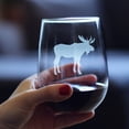 thumbnail image 4 of Vaso de Vino sin Tallo Bevvee con Silueta de Alce 500 mL, 4 of 7