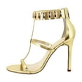 thumbnail image 2 of Jessica Simpson Juniya Women's Heels Gold Size 9.5 M, 2 of 8
