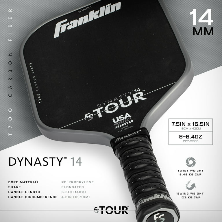 ラケット(硬式用) Franklin FS Tour Dynasty 14mm Franklin FS Tour Dynasty 14mm Pickleball Paddle | Dick's