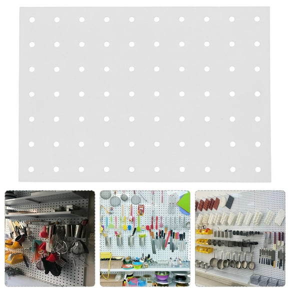 Minkissy 1Set Metal Pegboard Panel for Workshop Organizer 10.0x6.9x0.04in