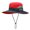 Red, variant on Women's Ponytail Sun Hat UV Protection Foldable Mesh Wide Brim Beach Fishing Hat