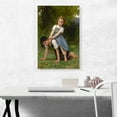 thumbnail image 2 of ARTCANVAS The Pony-Back Ride 1884 Canvas Art Print by William-Adolphe Bouguereau - Size: 26" x 18" (1.50" Deep), 2 of 9
