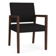 thumbnail image 1 of Pemberly Row Waiting Reception Guest Chair Wood Frame in Black, 1 of 5