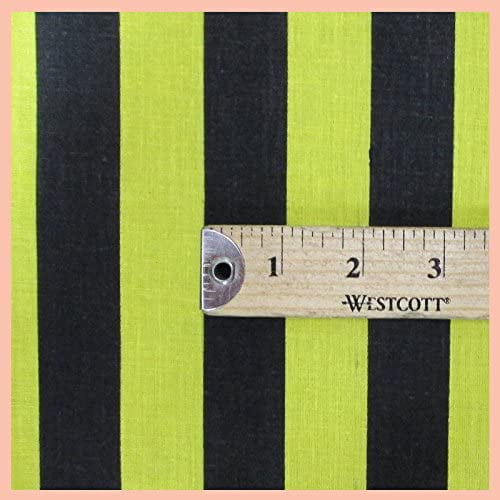 Striped 1 Inch Poly Cotton Fabric by the 5, 10, 15 and 20 Yard