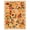 Yellow Orange, variant on KoshiMe 5'x7' Floral Area Rug, Machine Washable Non-Slip Soft Low Pile Stain-Resistant Boho Flower Indoor Rug for Living Room Bedroom Dining Room, Black