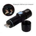 thumbnail image 4 of Eigraketly Linterna USB Recargable Luz Profesional Antorcha Pequeñas Antorchas de Emergencia para Camping Ciclismo Senderismo Pesca Estufas de camping Oro, 4 of 6