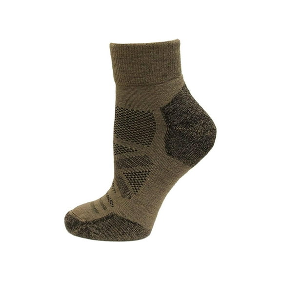 Wise Blend Men's Quarter Hiker Socks 1 Pair, Mocha, Men's 9-13 Shoe