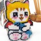 thumbnail image 2 of Bordado Impreso Full Bead Llavero Cat Cross Stitch Kits Art (Y083) (5.5x7cm) Hugtrwg Para estrenar, 2 of 9