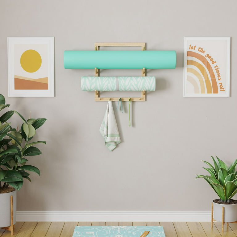 Lotus Yoga Mat Holder - Handmade Vertical Mat Hanger