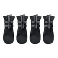 thumbnail image 1 of 4 pares de zapatos y calcetines de PVC para mascotas, antideslizantes, impermeables, transpirables y térmicos, para perros y gatos, para después del baño, paseos al aire libre y ropa de invierno, 1 of 7