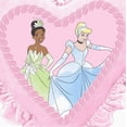 thumbnail image 3 of Disney Princess Kids Heart Shaped Décor Pillow, 16" Pink Heart, 3 of 4