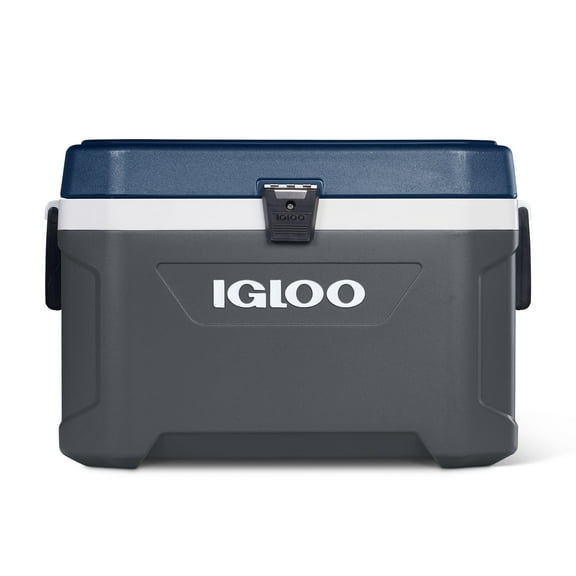Igloo MaxCold 54 qt Hard Ice Chest Cooler, Blue Gray