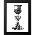 thumbnail image 2 of Giardini, Giovanni 12x14 Black Modern Framed Museum Art Print Titled - Black and White Goblet III, 2 of 5