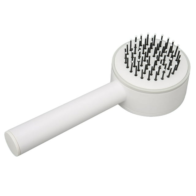 Cepillo de masaje con cojín de aire para mujer, cepillo desenredante para cabello rizado y liso, herramienta de peinado blanca