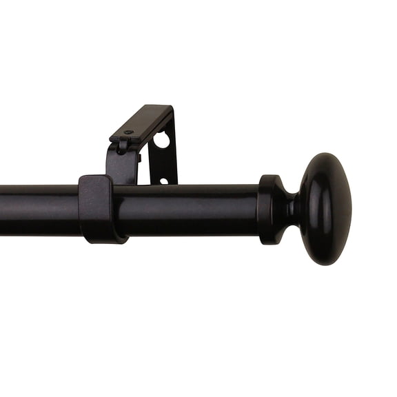 MERIVILLE 1 1/4-inch Diameter Prima Single Window Treatment Curtain Rod, 84-Inch to 120-Inch, Oil-Rubbed Bronze