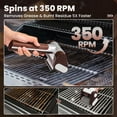 thumbnail image 4 of Grill Cleaner for Outdoor Grill,Cordless Electric BBQ Scraper with LED Light, 350 RPM, Rechargeable & Dishwasher Safe, 4 of 6