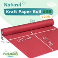 thumbnail image 2 of Rollo de papel kraft rojo PH PERKHOMY 45 x 3660 cm 80 g/m², 2 of 6