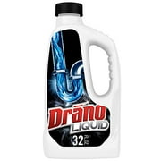 Drano Liquid Drain Clog Remover and Cleaner for Shower or Sink Drains Unclogs and Removes Hair Soap Scum Bloackages 32 oz