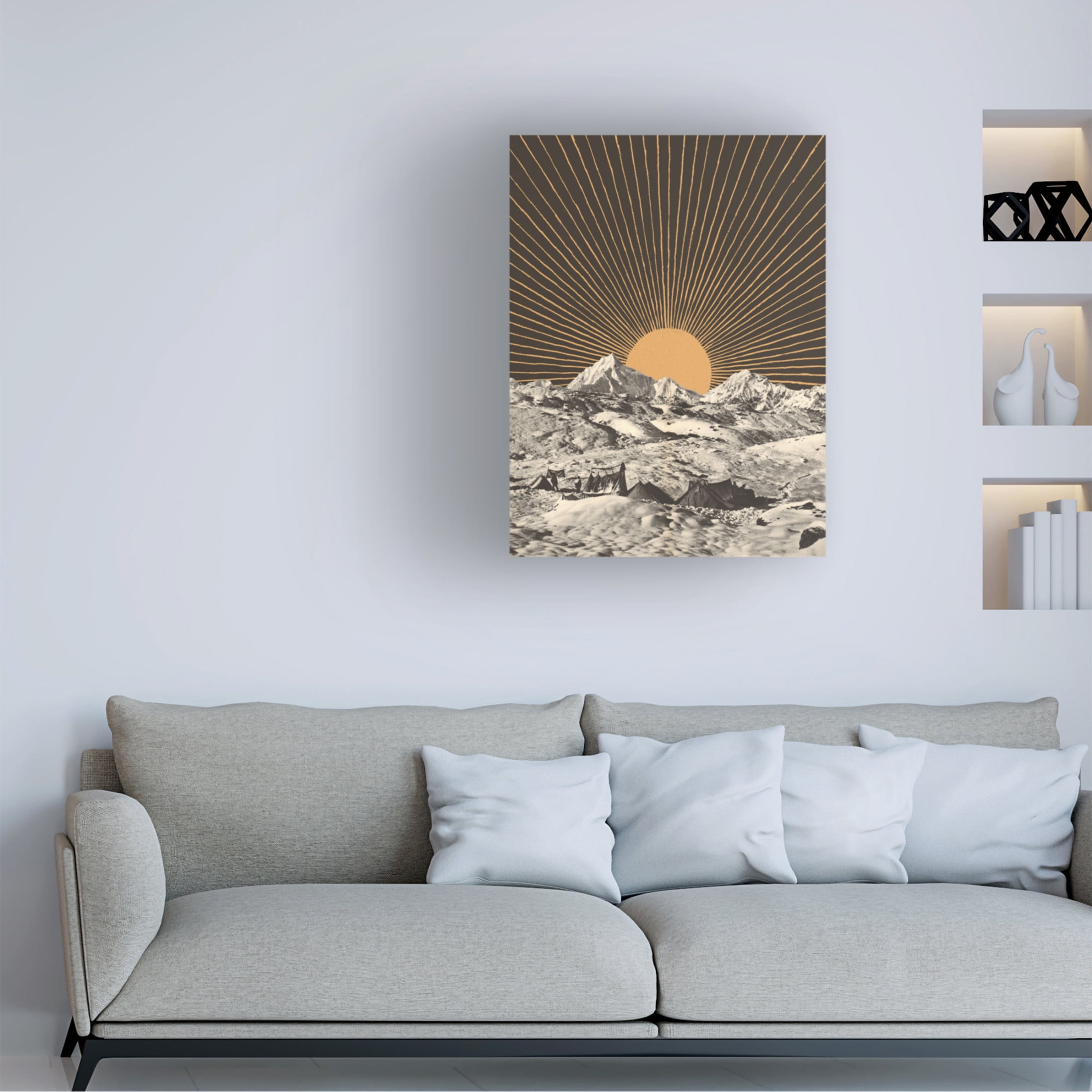Trademark Fine Art Florent Bodart Mountainscape NAo6 Canvas Wall Art
