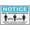 Warning Sign 1, variant on Security Notice Surveillance Cameras In Use Aluminum Sign - 8"x12", UV Protected, Waterproof, 4 Pre-Drilled Holes - Office, Store, Parking Lot, Bank