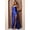 ROYAL BLUE, variant on Women's Nox Anabel E1042 Cowl Neck Spaghetti Straps Corset Bridesmaids Dress Royal Blue Size 00