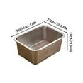 thumbnail image 3 of Stainless Steel Litter Box under $5! CQCYD Stainless Steel Cat Litter Box, Extra Large Metal Pan for Kittens and Rabbits, Rustproof Non-Stick Easy Clean Tray, 3 of 9