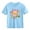 Blue, variant on Juslio Girl Cute T Shirts Casual Short Sleeved, Tops Comfortable Breathable Crew Neck Shirts Sizes 2-18