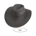 thumbnail image 6 of Eoperou Breathable Cowboys Hat Sunscreen Wide Brim Sweat-wicking Panama Hat Outdoor Supplies, 6 of 8