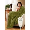 Sunbeam Microplush Warming Throw, Ivy