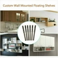 thumbnail image 4 of Hidden Shelf Bracket Wall Shelf Bracket Invisible Bracket 6pcs Nail Bracket Partition Support Board Fixing (Coffee), 4 of 5