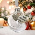 thumbnail image 3 of Christmas Ball Hanging Ornaments with Feathers for Christmas Tree Decorations Heavens Memorial Ball with Shatterproof Beautiful 3.93x3.15Inch White, 3 of 5