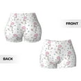 thumbnail image 5 of Fotbe Cute Poodle Dog Seamless Shorts, Womens Workout Shorts High Waist Stretch Booty Short for Gym/Yoga/Running/Biking-Large, 5 of 9