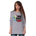 thumbnail image 5 of Smurfs Cute Smurfette How About a Hug Women's Long Sleeve T Shirt Brisco Brands S, 5 of 6