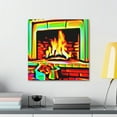 thumbnail image 4 of Fireplace in Pop-Art - Canvas, 4 of 10