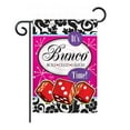 thumbnail image 2 of Breeze Decor 15098 Its Bunco Time 2-Sided Vertical Impression House Flag - 28 x 40 in., 2 of 2