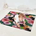 thumbnail image 2 of Pioneer Flower Floral Print Pattern Blanket,Comfortable Soft Flannel Throw Blanket,All Season,Warm Lightweight Blankets for Sofa Bed Couch Living Room Chair,30"x40", 2 of 4