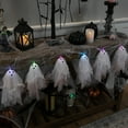 thumbnail image 2 of Northlight Color Changing Hanging Ghost Halloween Lights- Multi - 3.25' Clear Wire - 6ct, 2 of 6