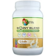Skinny Jane Skinny Blend – Best Tasting Plant Based Protein Powder - Vegan, Vegetarian, Low Carb, Keto Friendly, Gluten Free, Dairy Free, and Egg Free - Delicious Vanilla – 2 Pound